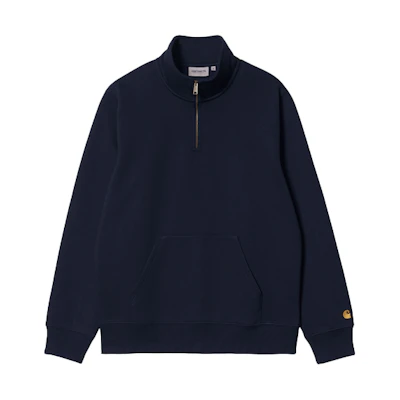Carhartt WIP Chase Half-Zip Sweatshirt Dark Navy Casual Pullover I027038-00H-XX