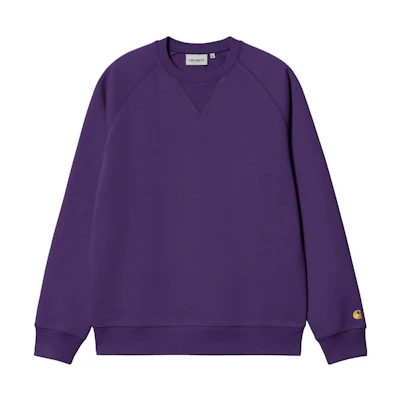 Carhartt WIP Chase Purple Crewneck Sweatshirt Long-Sleeve Classic Fit I033660-1YV-XX