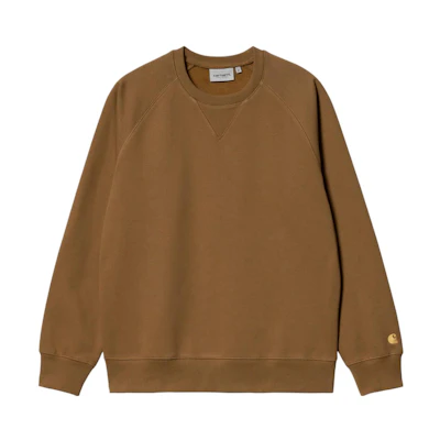 Carhartt WIP Chase Sweatshirt Hamilton Brown Raglan Crewneck Men’s Brown Pullover I026383-00Y-XX
