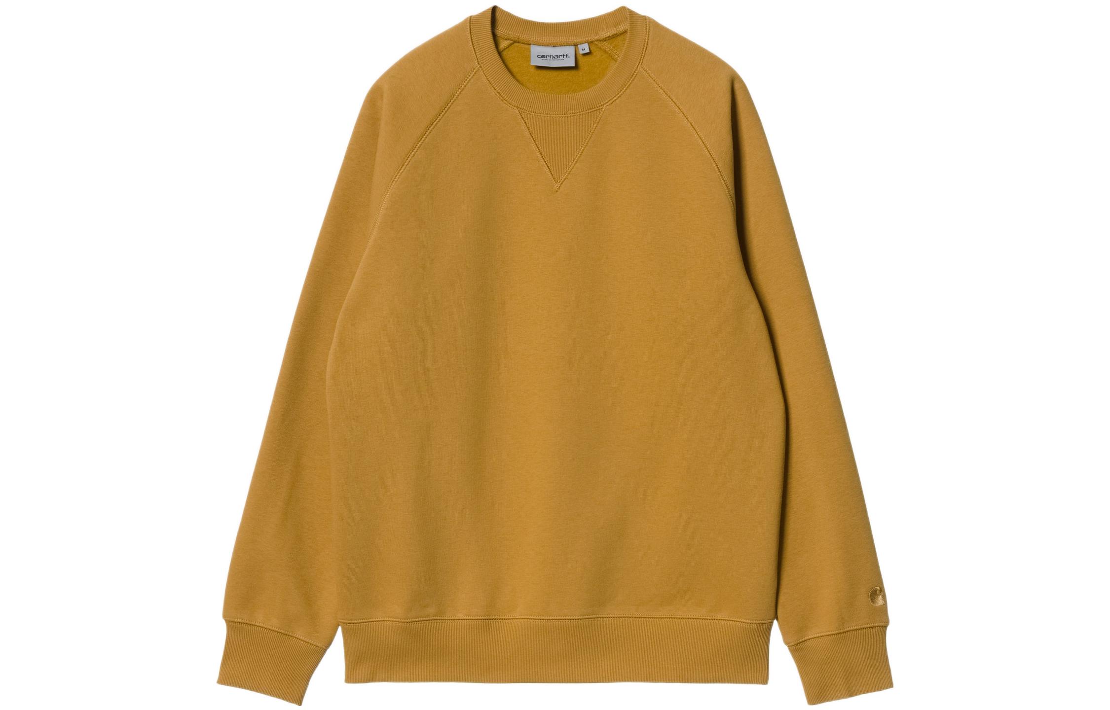 Carhartt WIP Chase Sweatshirt Helios Yellow Unisex Crewneck Sweater I026383-0JN-XX