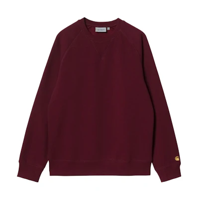 Carhartt WIP Chase Sweatshirt Jam Red Crewneck Long Sleeve I026383-0HN-XX