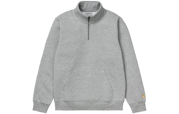 Carhartt WIP Chase Zip Neck Sweatshirt Grey Pullover Jacket I027038-00M-XX
