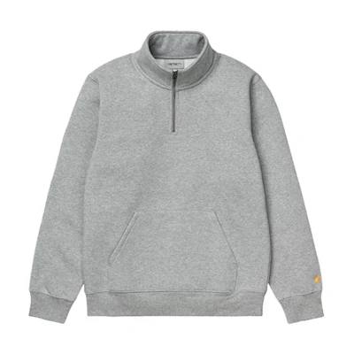 Carhartt WIP Chase Zip Neck Sweatshirt Grey Pullover Jacket I027038-00M-XX