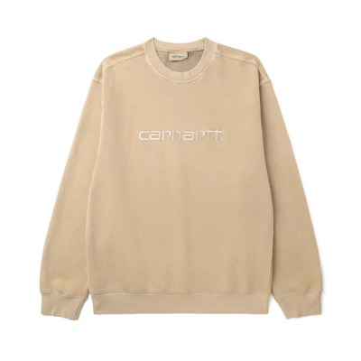 Carhartt WIP Classic Logo Embroidered Washed Crewneck Sweatshirt Unisex AW CHXSWF23I788L
