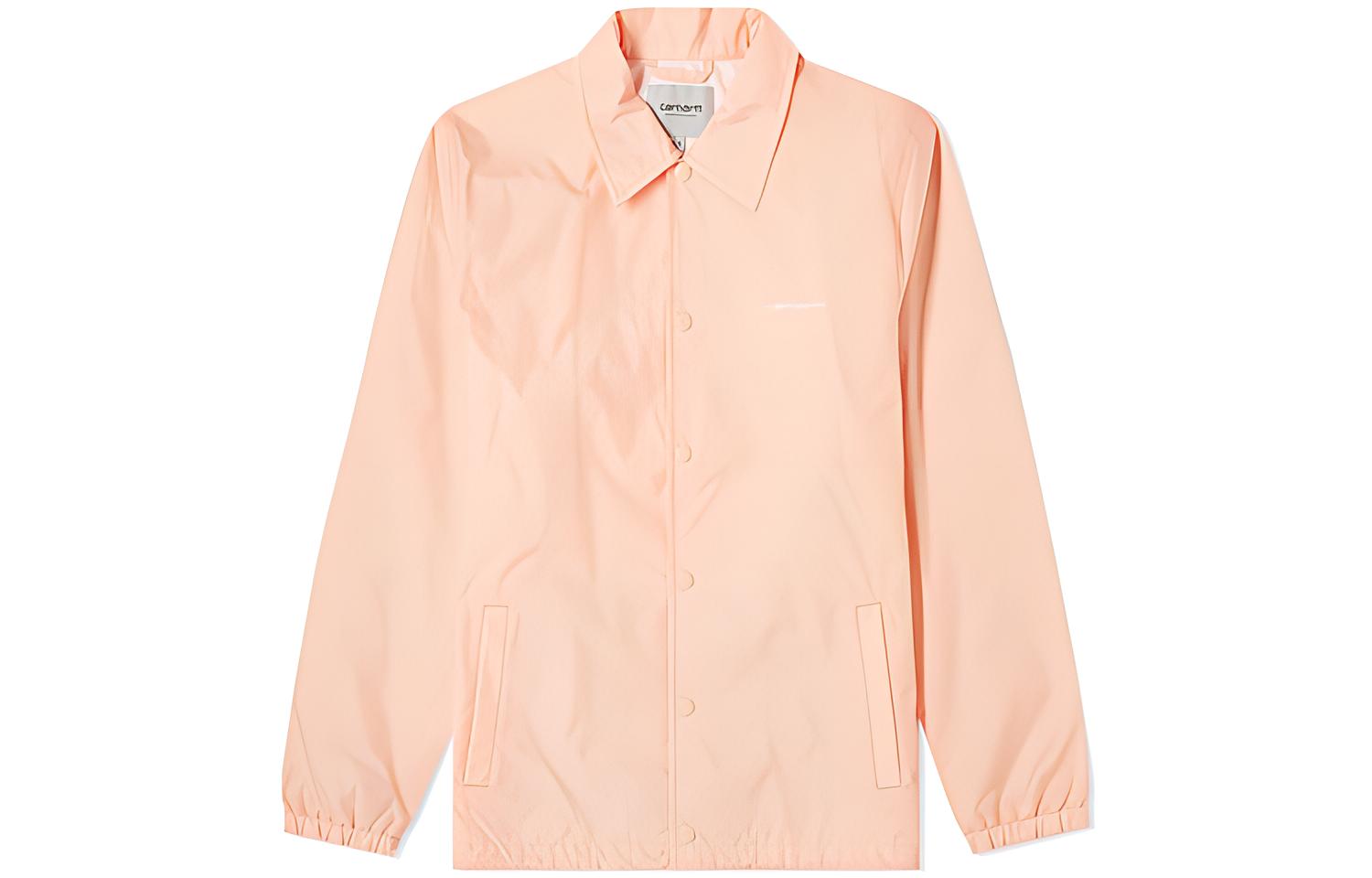 Carhartt WIP Coach Jacket Pink Logo Collared Jacket for Men I026317-A090