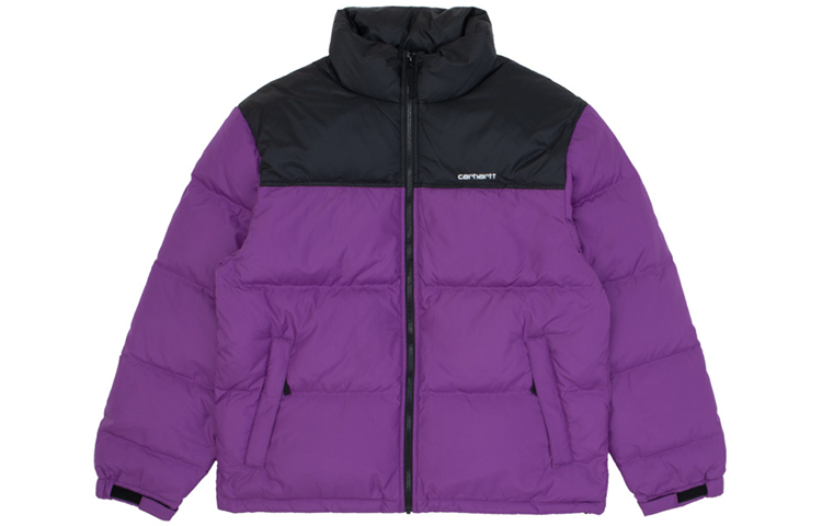 Lookbook Carhartt WIP 拼色絎縫羽絨外套 冬季紫色 CHXDNA192002D-PPX