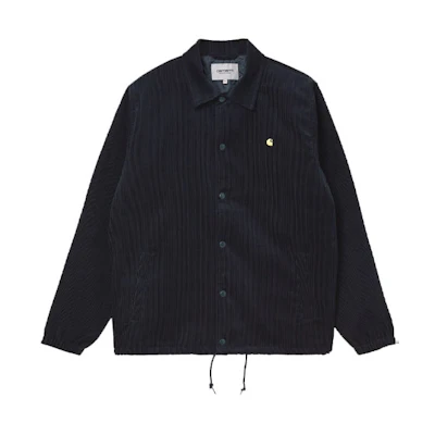 Carhartt WIP Corduroy Coach Jacket Navy Blue Long Sleeve I028736-1C-90