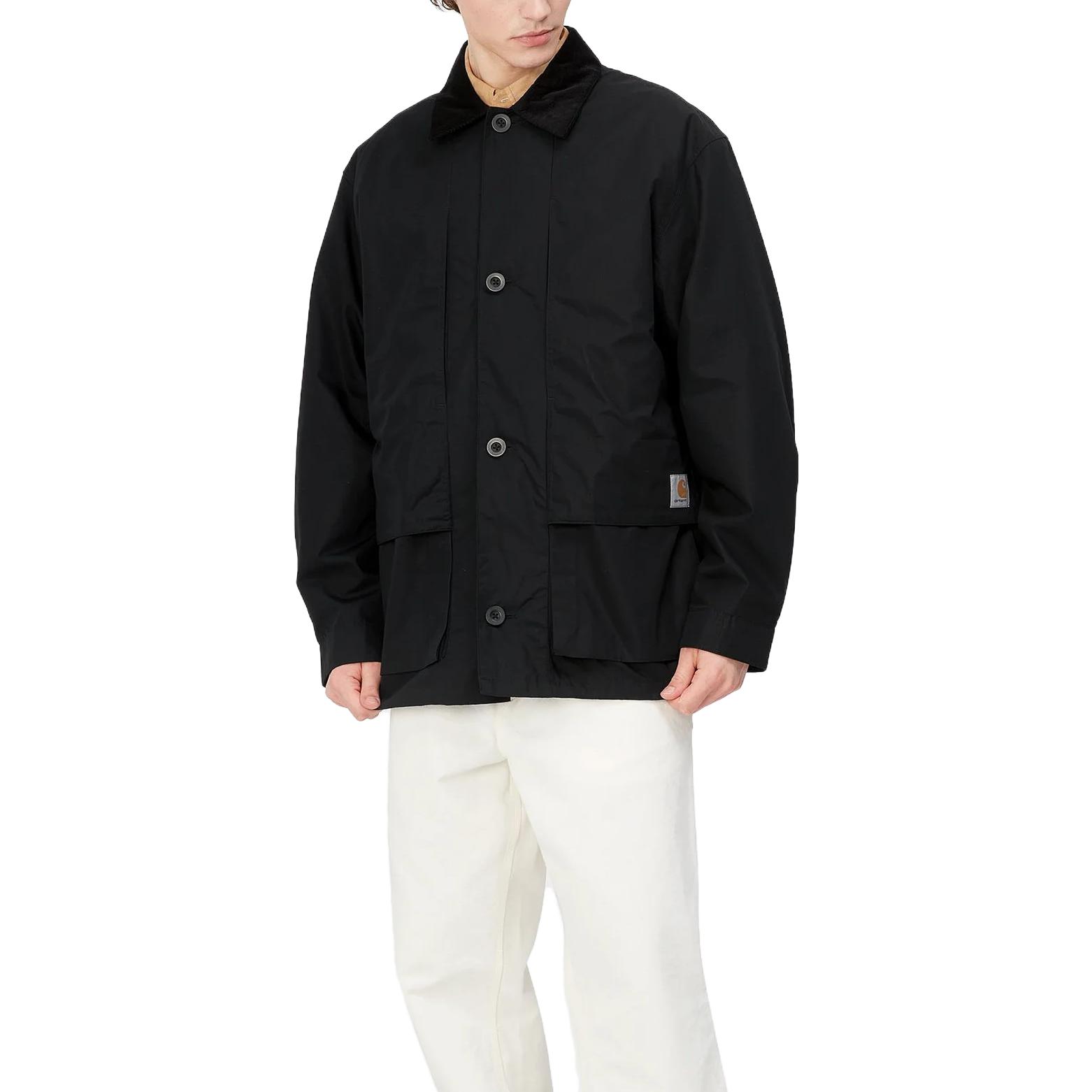 Carhartt WIP Corduroy Collar Logo Patch Jacket in Solid Color I031355-00E-XX 圖 5