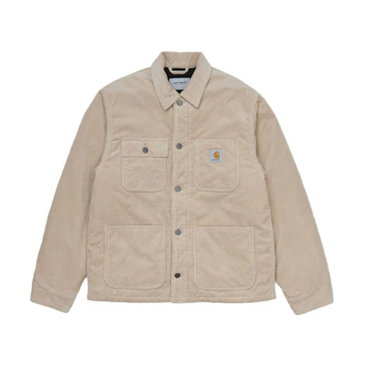 Carhartt WIP Corduroy Multi-Pocket Logo Workwear Jacket Mens Long Sleeve CHXJKI028628F