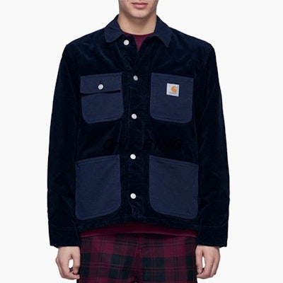 Carhartt WIP Jaket Kerja Corduroy Navy Multi-Pocket Unisex. I027367-1C-02 Lookbook Carhartt WIP Jaket Kerja Corduroy Navy Multi-Pocket Unisex. I027367-1C-02