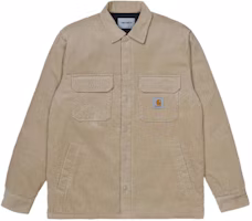 Carhartt WIP Corduroy Shirt Jacket Denim Outerwear Light Brown I028827-G1-00 Carhartt WIP Corduroy Shirt Jacket Denim Outerwear Light Brown I028827-G1-00