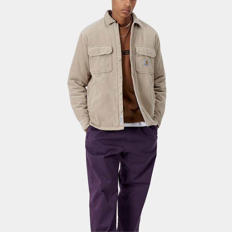 Lookbook Carhartt WIP Corduroy Shirt Jacket Denim Outerwear Light Brown I028827-G1-00