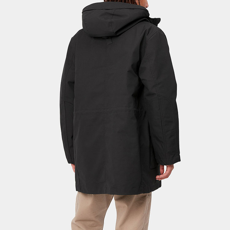 Carhartt WIP Cotton Zip-Up Hoodie Parka Jacket Black I029455-26-XX 圖 11