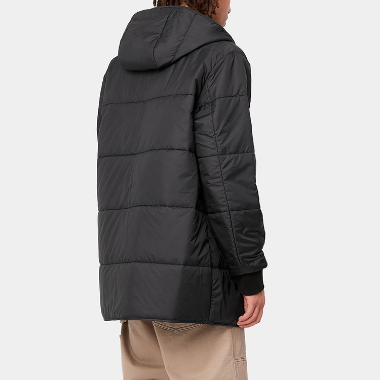 Carhartt WIP Cotton Zip-Up Hoodie Parka Jacket Black I029455-26-XX 圖 12