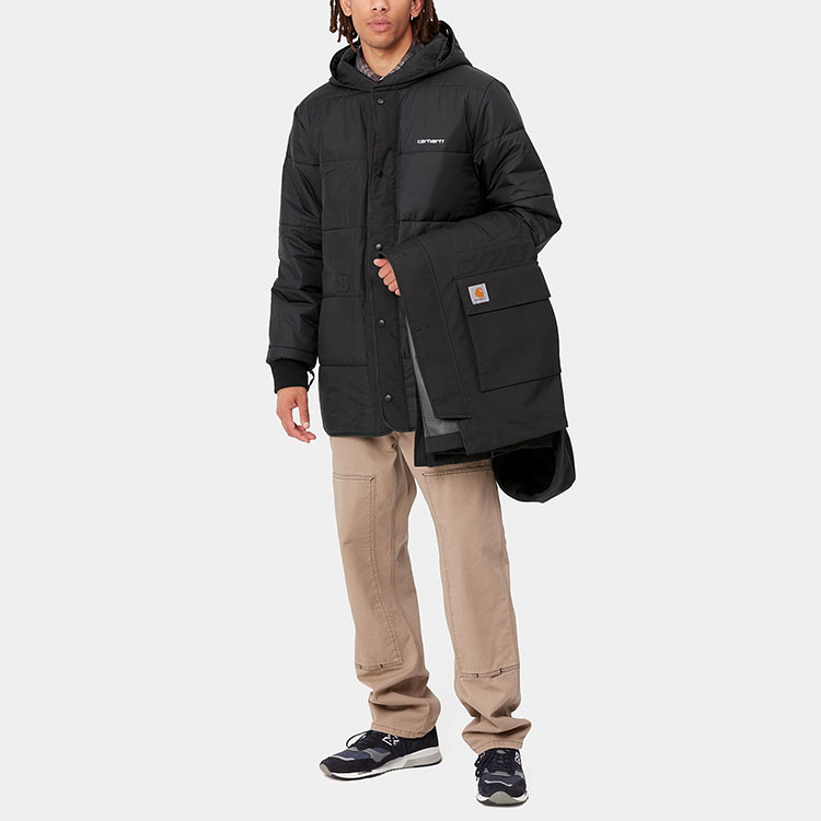 Carhartt WIP Cotton Zip-Up Hoodie Parka Jacket Black I029455-26-XX 圖 6