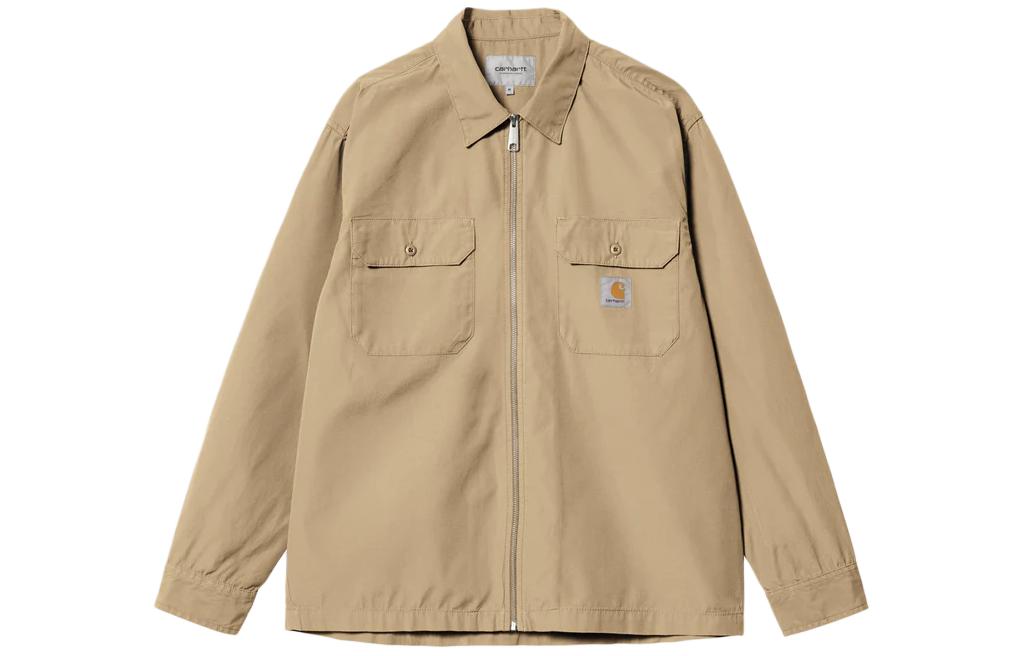 Order Carhartt WIP Craft Zip Shirt  Long Sleeve Khaki Casual Shirt. I032962-1YA-02