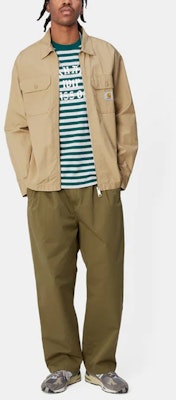 Carhartt WIP Craft Zip Shirt Long Sleeve Khaki Casual Shirt. I032962-1YA-02 Shop Carhartt WIP Craft Zip Shirt Long Sleeve Khaki Casual Shirt. I032962-1YA-02