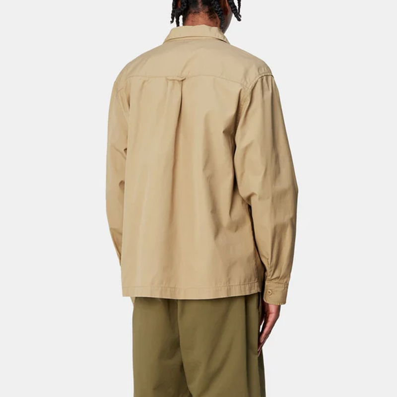 Details for Carhartt WIP Craft Zip Shirt  Long Sleeve Khaki Casual Shirt. I032962-1YA-02