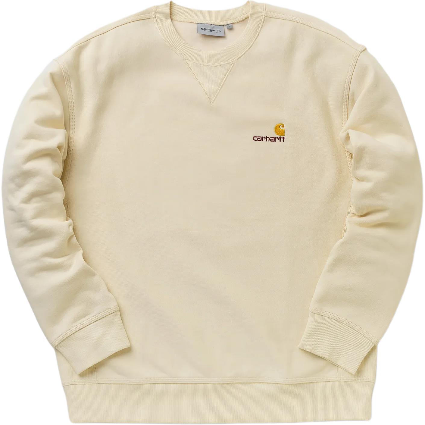 Carhartt WIP Cream Pullover Crewneck Sweatshirt I025475-0VY-XX