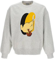 Carhartt WIP Crewneck Animal Print Long Sleeve Sweatshirt Grey I032454-482-XX Carhartt WIP Crewneck Animal Print Long Sleeve Sweatshirt Grey I032454-482-XX