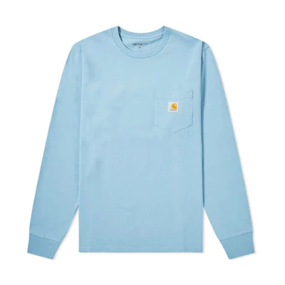 Carhartt WIP Crewneck Pocket Long Sleeve Sweatshirt Blue I02209-42-55