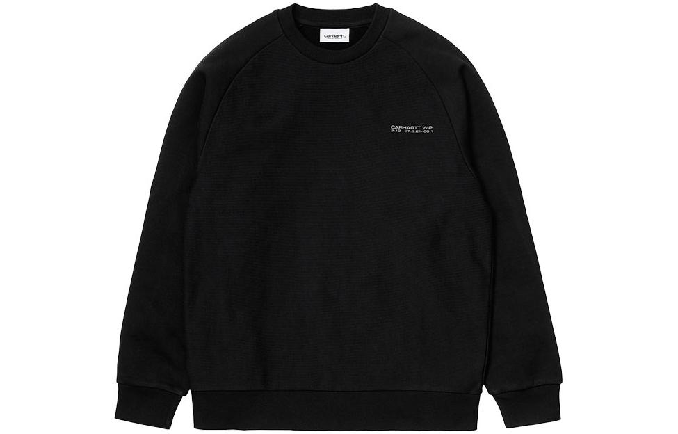 Carhartt WIP Crewneck Sweatshirt with Back Print Black I0289870-89-90