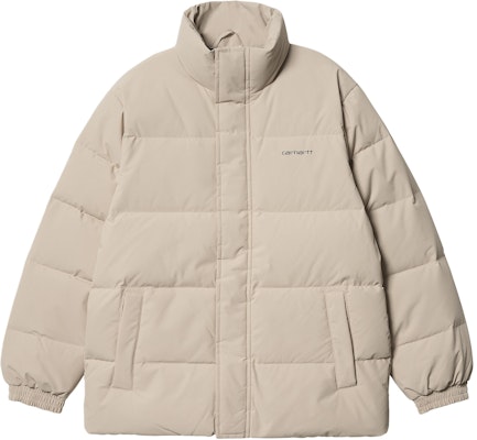 Carhartt WIP Danville Jacket Logo Solid Color Puffer Jacket Wall Grey. I029450-AW-XX Buy Carhartt WIP Danville Jacket Logo Solid Color Puffer Jacket Wall Grey. I029450-AW-XX