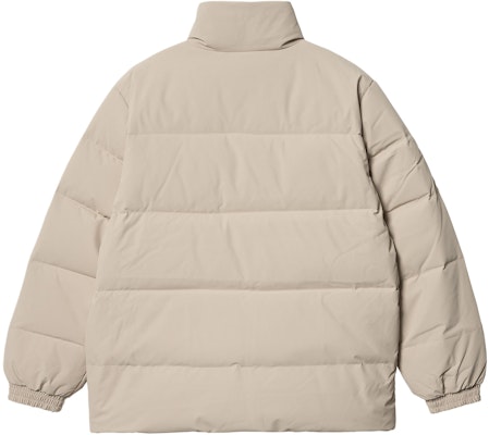 Carhartt WIP Danville Jacket Logo Solid Color Puffer Jacket Wall Grey. I029450-AW-XX Lookbook Carhartt WIP Danville Jacket Logo Solid Color Puffer Jacket Wall Grey. I029450-AW-XX