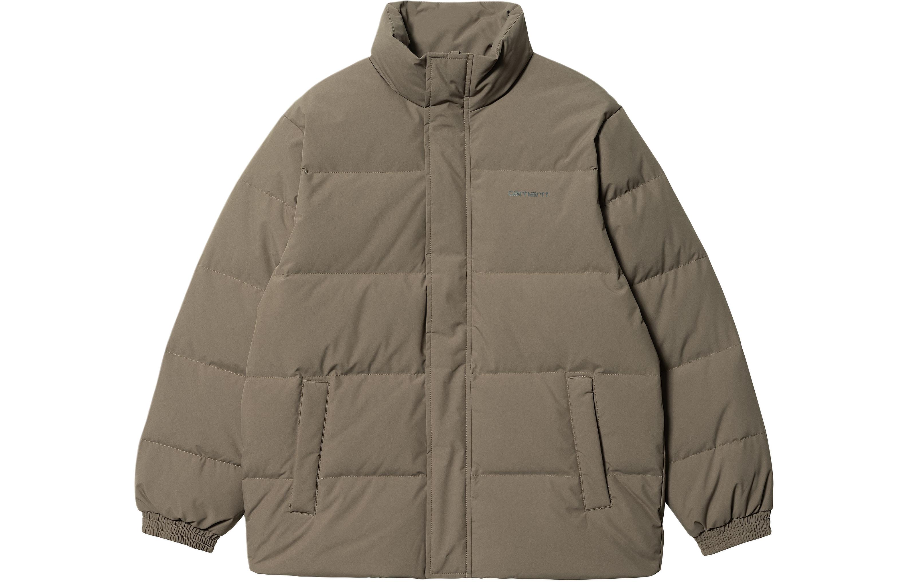 Carhartt WIP Danville Waterproof Down Jacket Brown  Ribbed Collar I029450-1S4-XX 圖 2