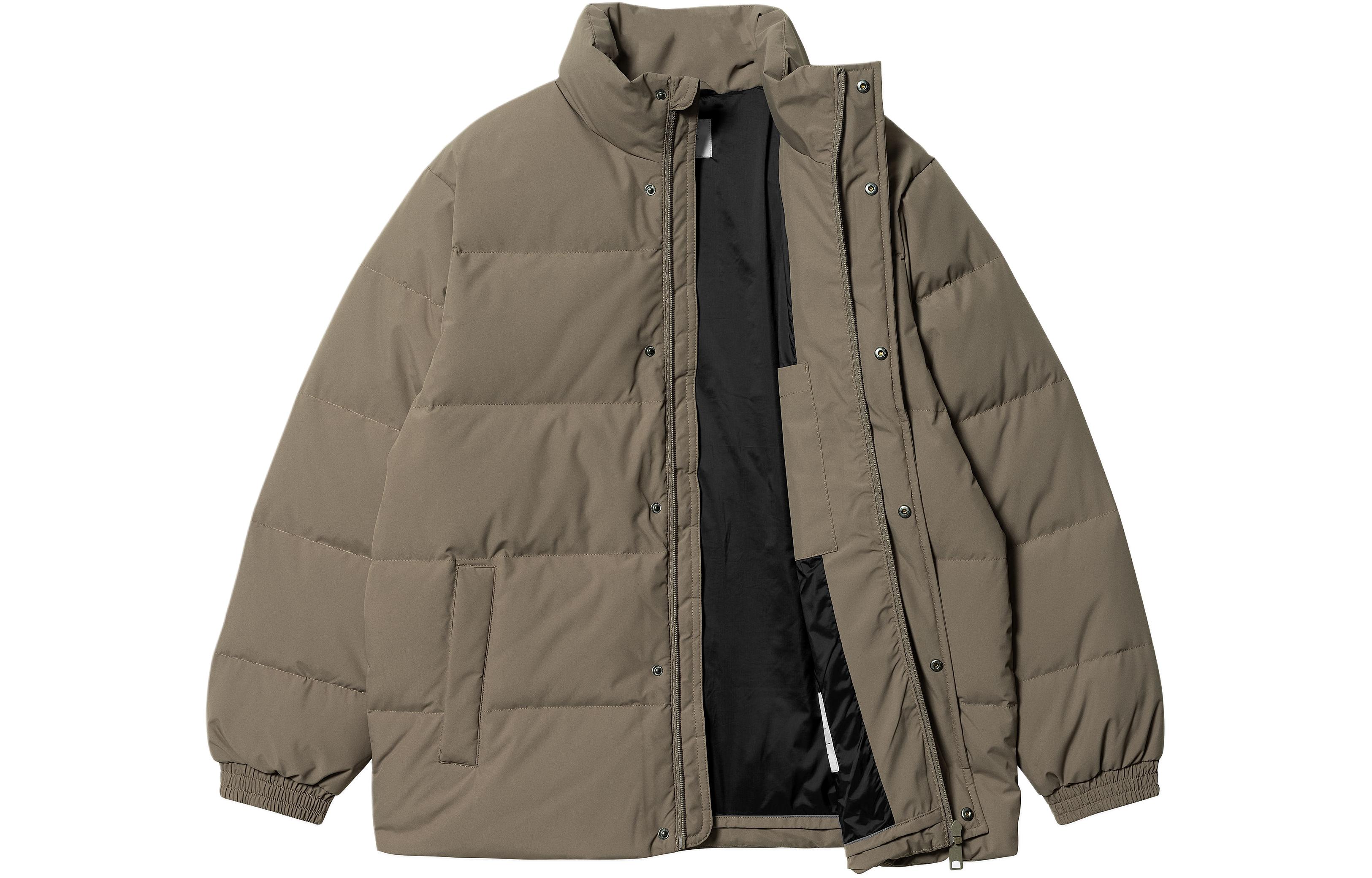 Carhartt WIP Danville Waterproof Down Jacket Brown  Ribbed Collar I029450-1S4-XX 圖 4
