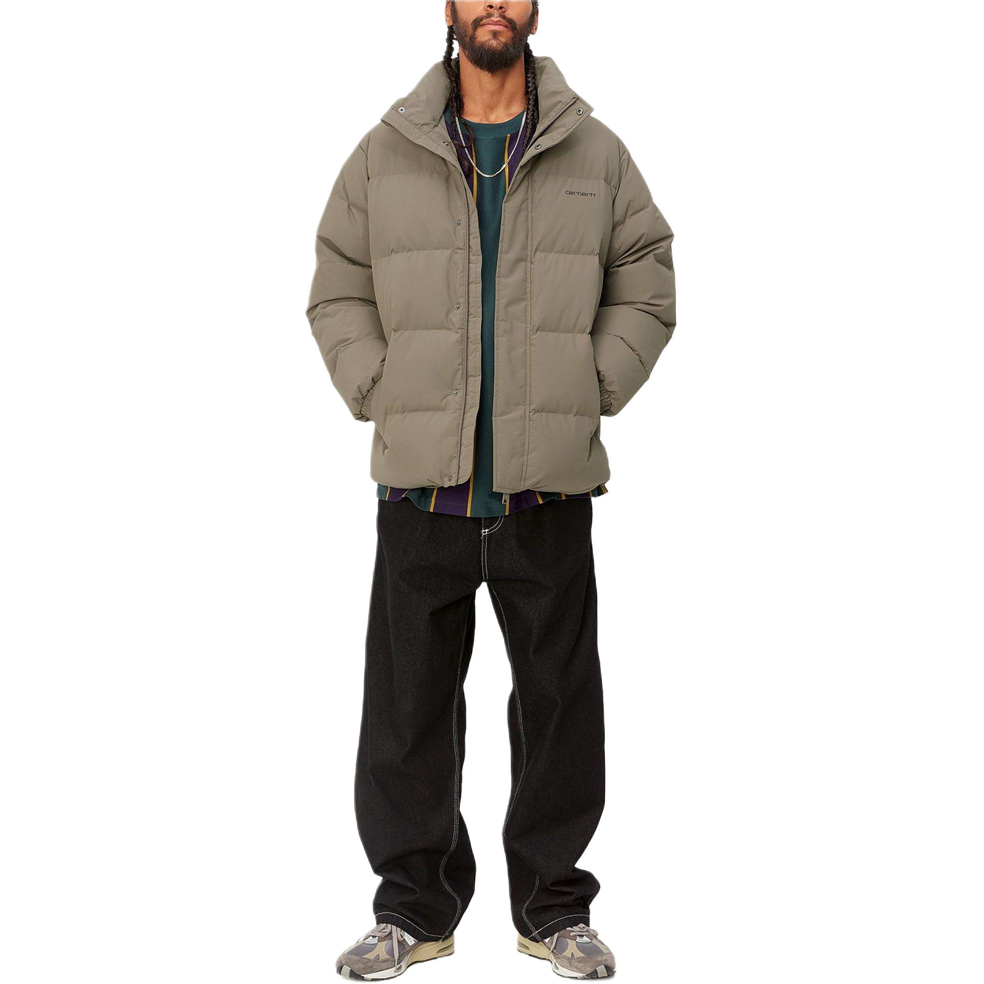 Carhartt WIP Danville Waterproof Down Jacket Brown  Ribbed Collar I029450-1S4-XX 圖 5