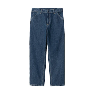 Carhartt WIP Detour Editorial Logo Straight-Leg Relaxed Jeans Blue. I032024-01-06