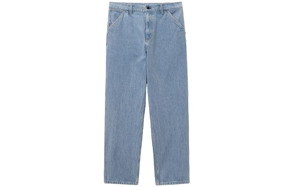 Carhartt WIP Detour SS23 Relaxed Fit Denim Jeans Light Blue Mens. I032024-01-12