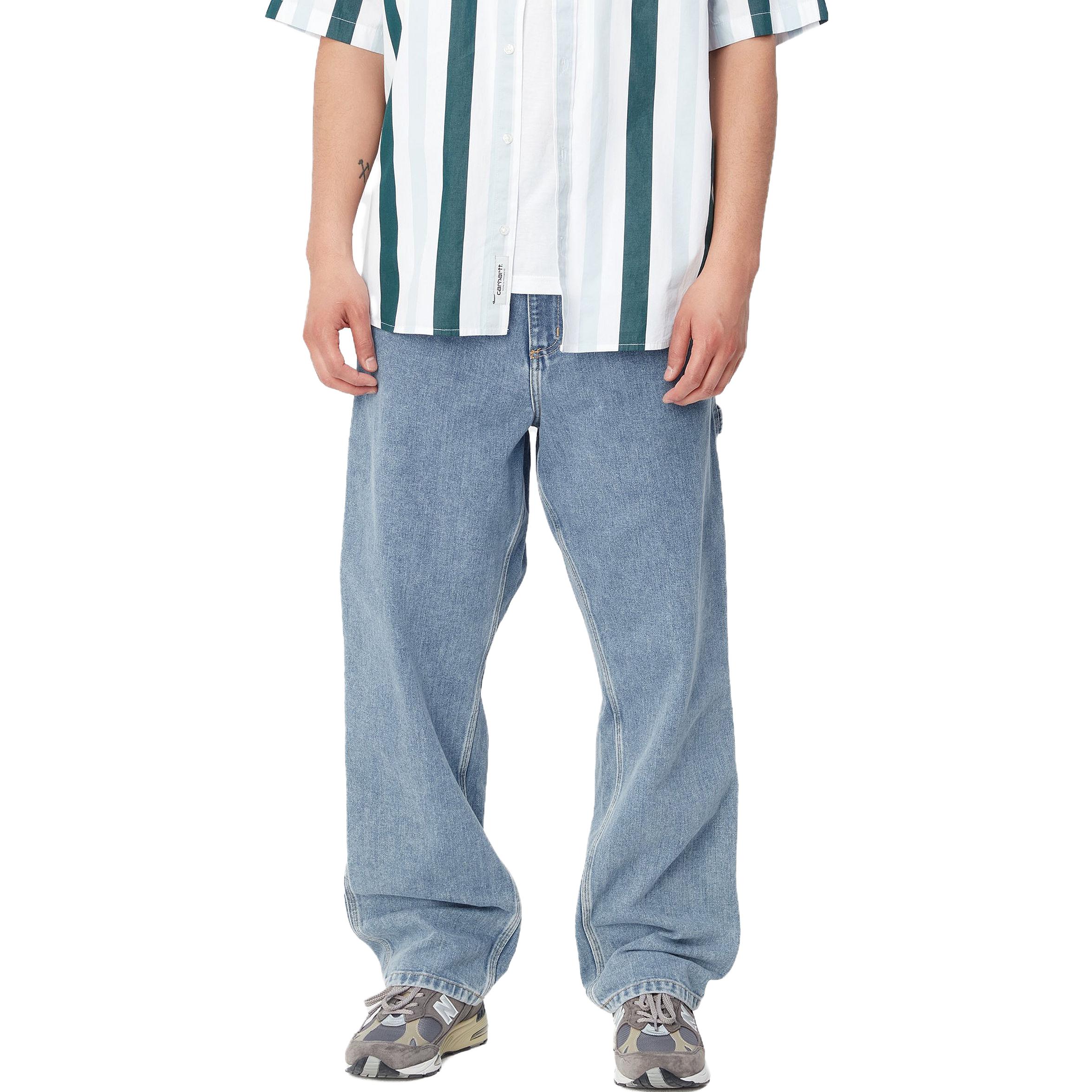 Shop カーハート WIP デツアー SS23 リラックスフィット デニムジーンズ ライトブルー メンズ. I032024-01-12
