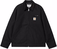 Carhartt WIP Detroit Jacket Black - Retro Corduroy Collar with Nylon Lining. I015264-00E-01 Carhartt WIP Detroit Jacket Black - Retro Corduroy Collar with Nylon Lining. I015264-00E-01