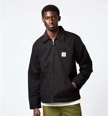 Chaqueta Carhartt WIP Detroit Negra - Retrocoderón con Forro de Nylon. I015264-00E-01 Sizing Chaqueta Carhartt WIP Detroit Negra - Retrocoderón con Forro de Nylon. I015264-00E-01