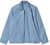 Shop Carhartt WIP Detroit Jacket Light Blue Corduroy Collar Canvas Workwear Style. I026467-1HF-FH