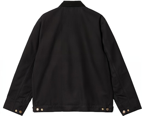 Carhartt WIP Detroit Jacket Black Corduroy Collar SS23 Casual Outerwear. I031947-00E-02 Lookbook Carhartt WIP Detroit Jacket Black Corduroy Collar SS23 Casual Outerwear. I031947-00E-02