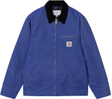 Carhartt WIP Detroit Jacket Blue - Zip-Up Collared Oversized Outerwear. I031947-1F6-02 Carhartt WIP Detroit Jacket Blue - Zip-Up Collared Oversized Outerwear. I031947-1F6-02