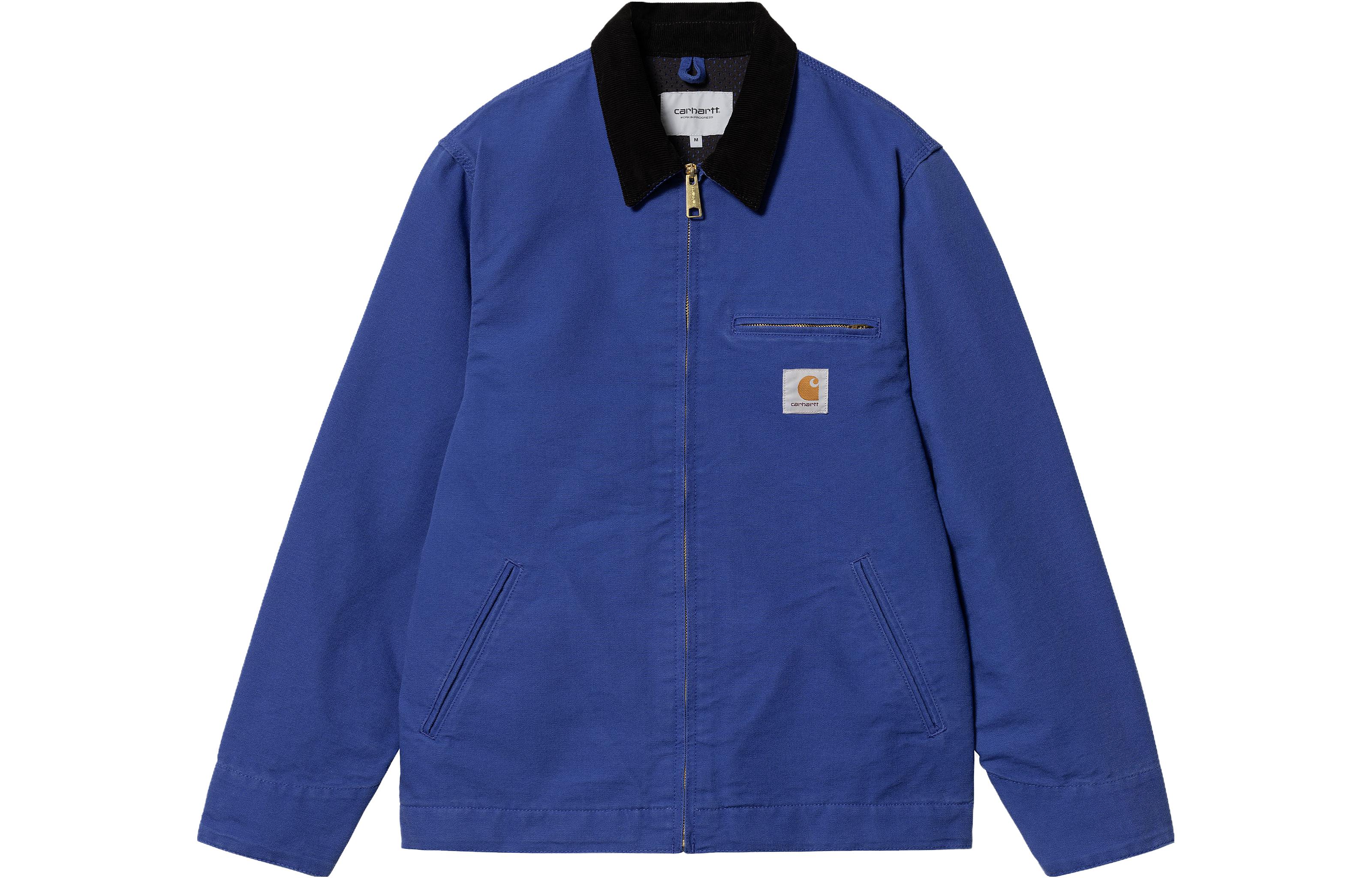 Order Carhartt WIP Detroit Jaket Biru - Zip-Up Berkolar Jaket Oversaiz Luar. I031947-1F6-02