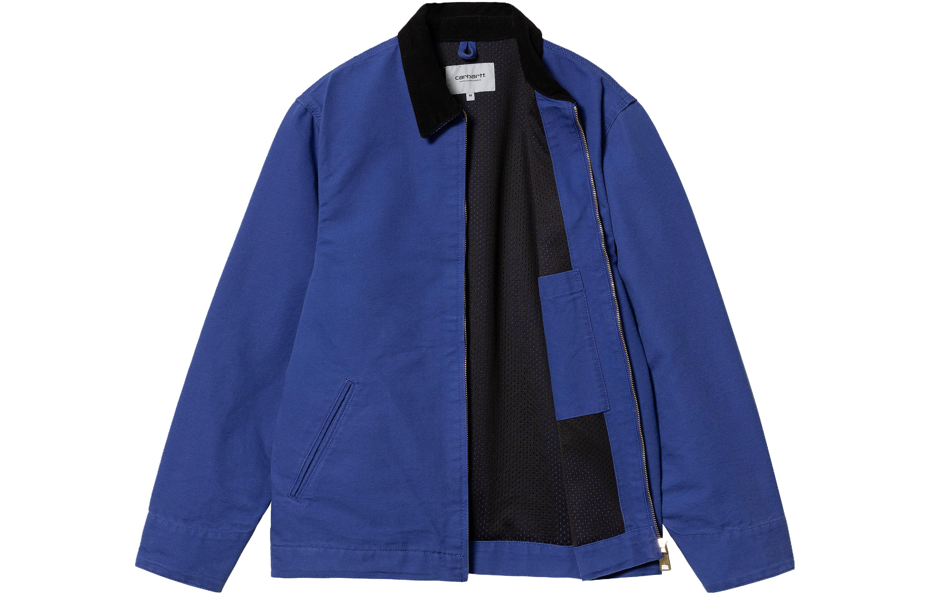 Lookbook Carhartt WIP Detroit Jaket Biru - Zip-Up Berkolar Jaket Oversaiz Luar. I031947-1F6-02