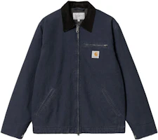 Order Carhartt WIP Detroit 藍色復古風拉鍊外套 配Logo。 I015264-B89-01
