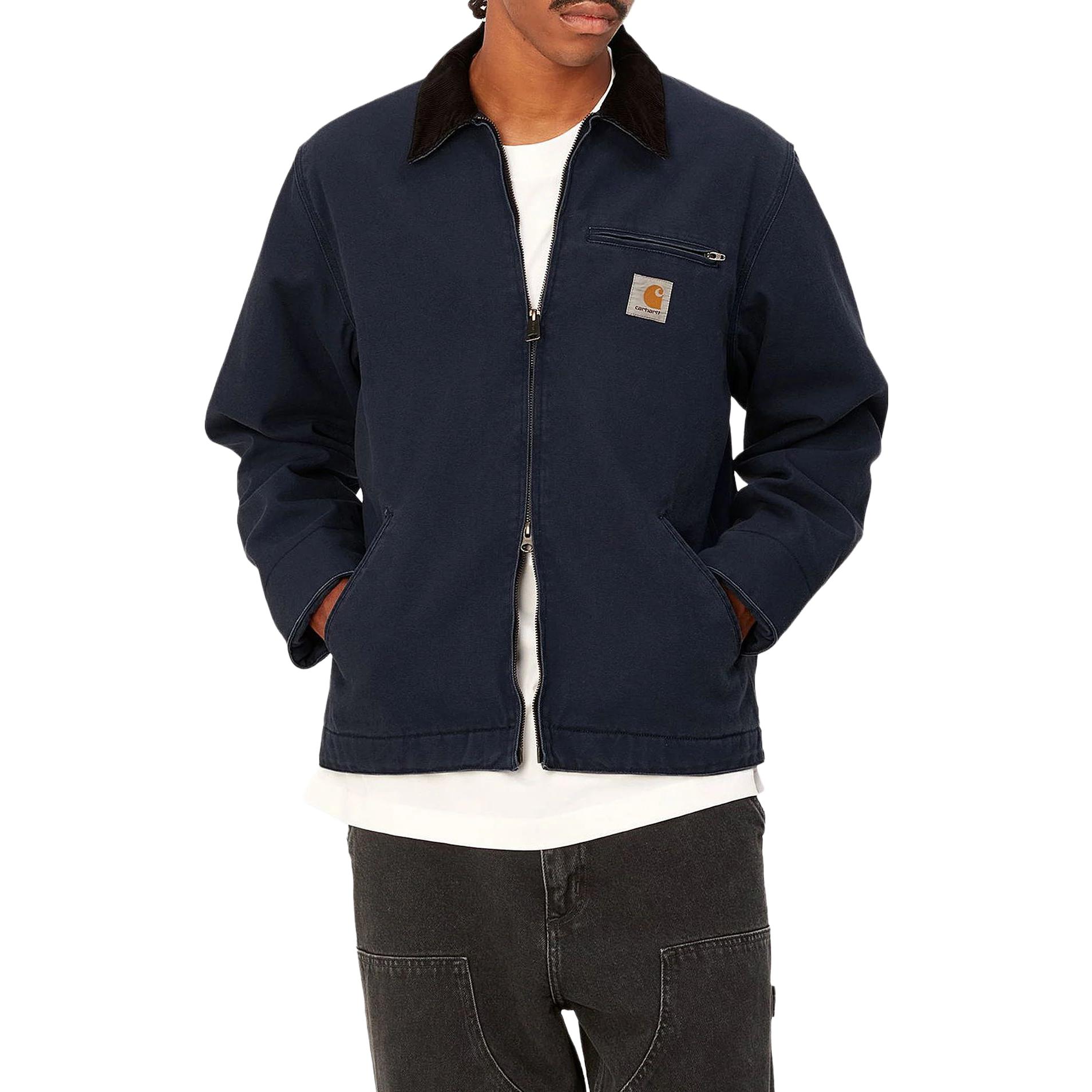Carhartt WIP Detroit Jacket Blue - Vintage Style  Zip-Up Jacket with Logo. I015264-B89-01 圖 4