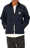 Shop Carhartt WIP Detroit 藍色復古風拉鍊外套 配Logo。 I015264-B89-01