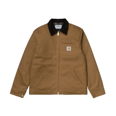 Carhartt WIP Detroit Jacket Brown Retro Vintage Workwear Cotton Jacket. I028424-00S-01