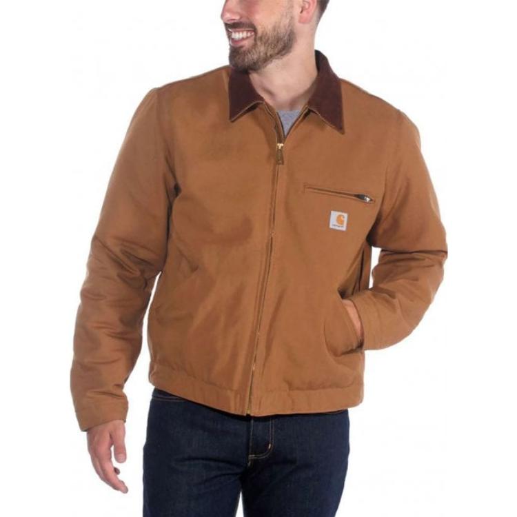 Shop Carhartt WIP Detroit Jacket Classic Canvas Blanket Lined Workwear Coat 103828