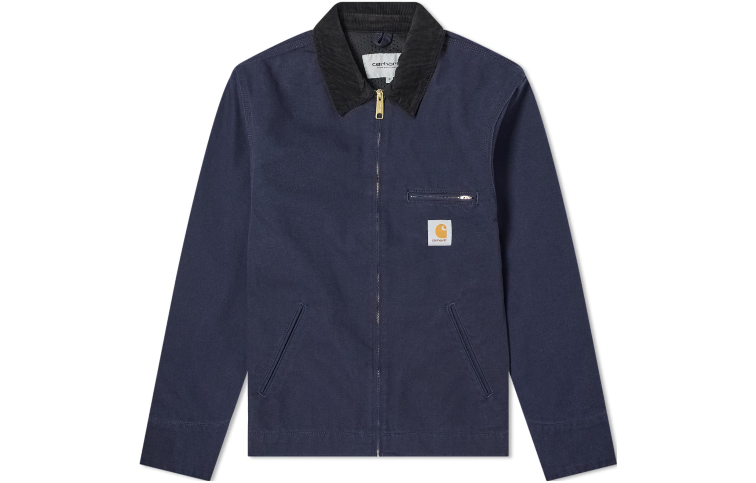 Carhartt WIP Detroit Jacket Classic Colorblock Navy Long Sleeve Zipper Jacket I026467-1C-02