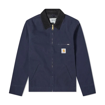 Carhartt WIP Detroit Jacket Classic Colorblock Navy Long Sleeve Zipper Jacket I026467-1C-02