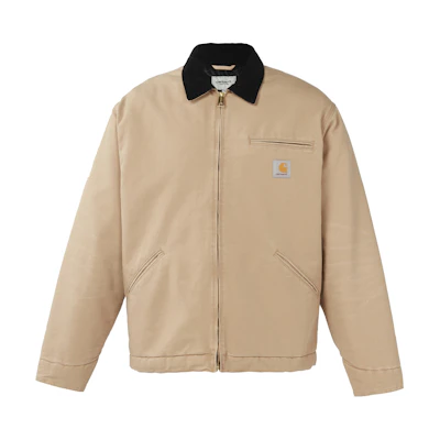 Carhartt WIP Detroit Jacket Corduroy Collar Brown Vintage Workwear. I027358-0IA3K