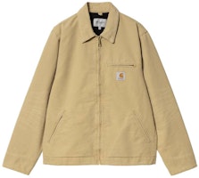 Carhartt WIP Detroit Jacket Khaki - Unisex Retro Corduroy Collar Flight Jacket. I032940-25B-3K Carhartt WIP Detroit Jacket Khaki - Unisex Retro Corduroy Collar Flight Jacket. I032940-25B-3K